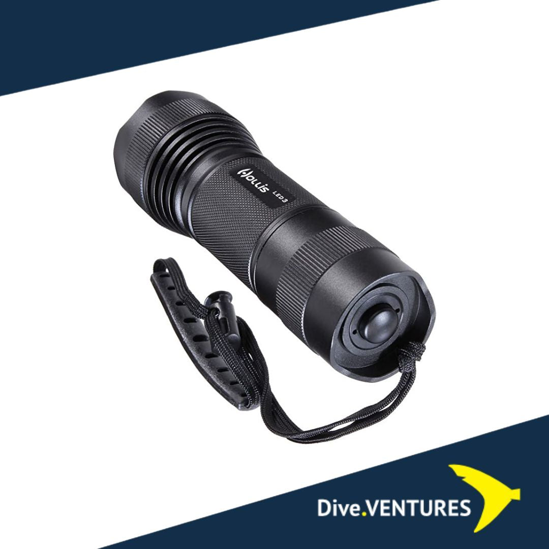 Hollis LED3 BACKUP TORCH, SWITCH Dive.VENTURES